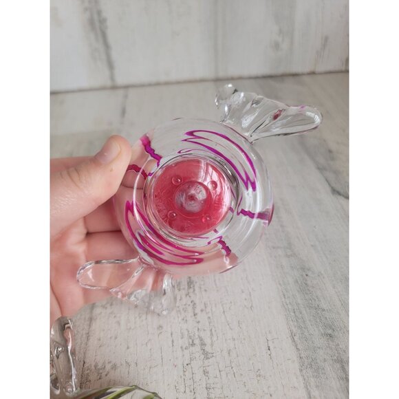 PartyLite wrapped candy tea light glass holders set - Picture 7 of 7